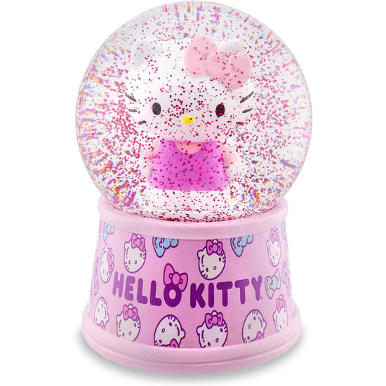 Hello Kitty 6" Glitter Light-Up Snow Globe