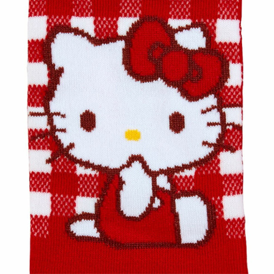 Hello Kitty Gingham Sanrio Women's Ankle Socks