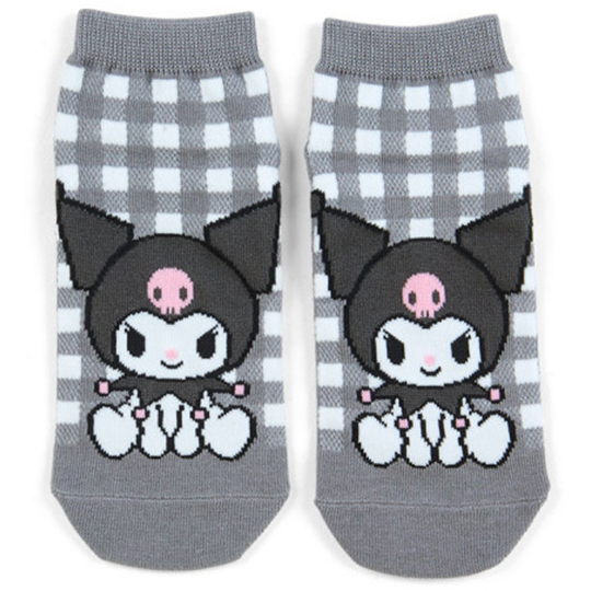 Kuromi Gingham Sanrio Women's Ankle Socks