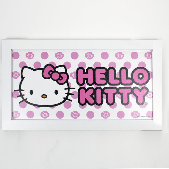 Hello Kitty Pink Bows Framed Wall Sign