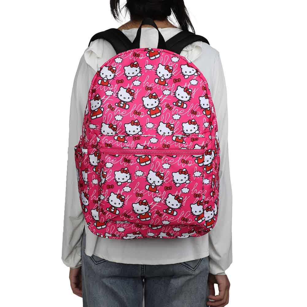 Hello Kitty Pink Bows Sanrio Laptop Backpack