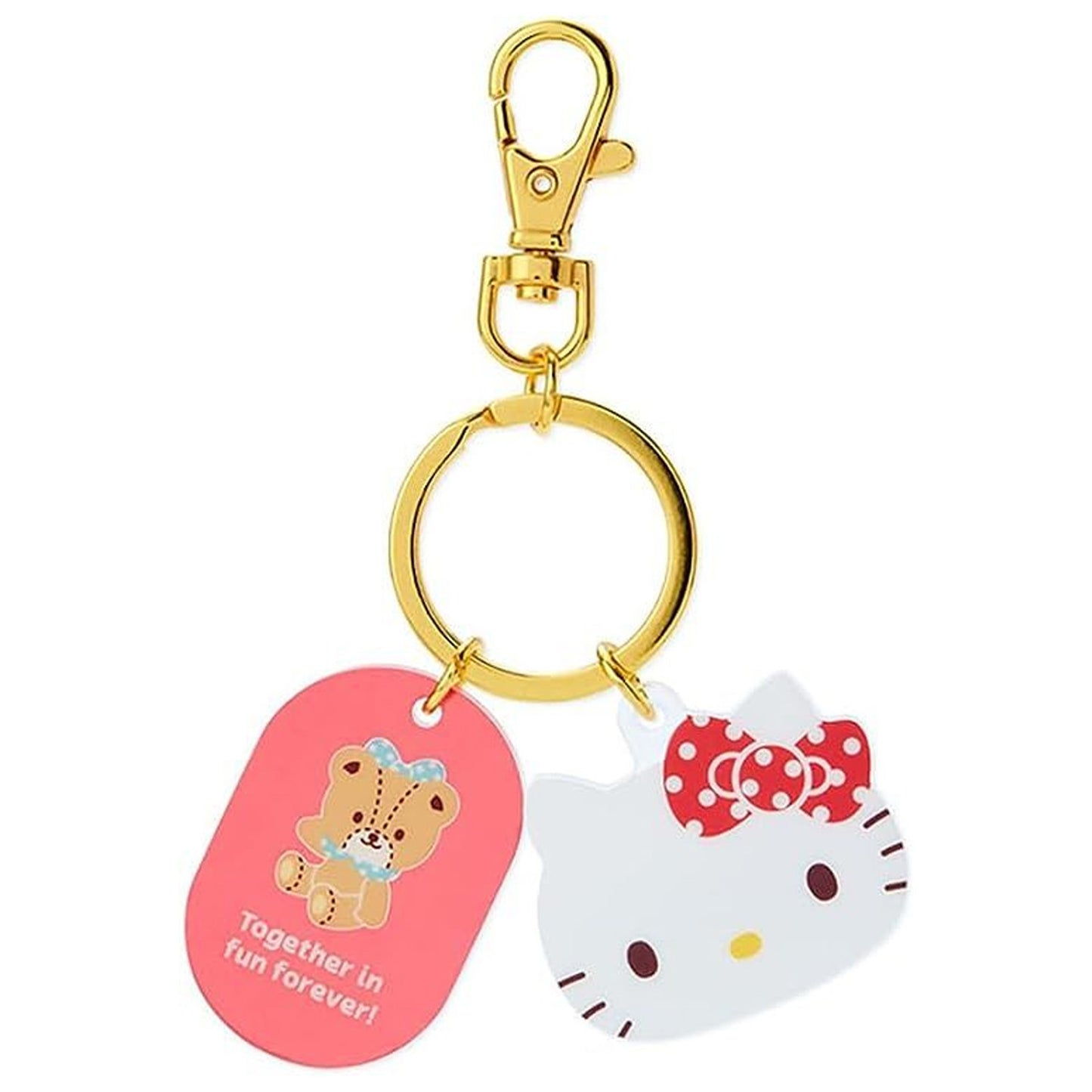 Hello Kitty Teddy Bear Acrylic Keychain