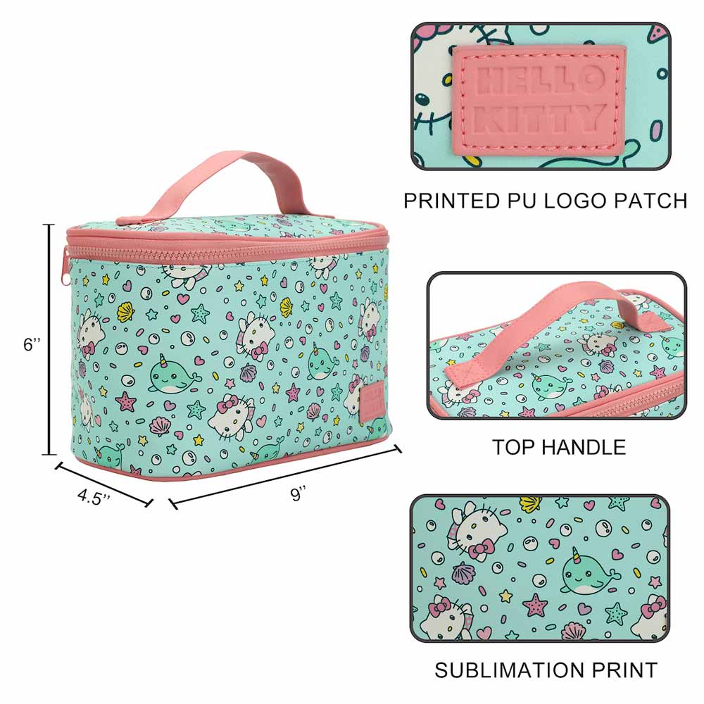 Sanrio Hello Kitty Under the Sea Travel Cosmetic Case