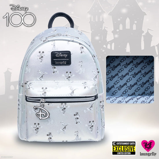 Heritage Sketch (Disney 100) EE Exclusive Iridescent Mini Backpack by Loungefly