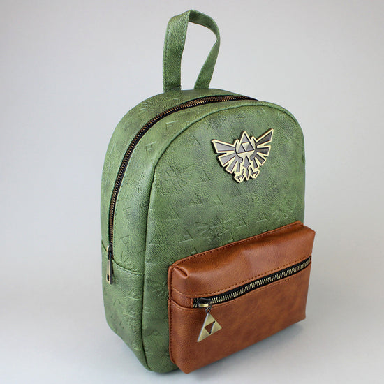 Hero of Time (The Legend of Zelda) Embossed Green Mini Backpack
