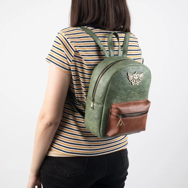 The Legend of Zelda Embossed Green Mini Backpack