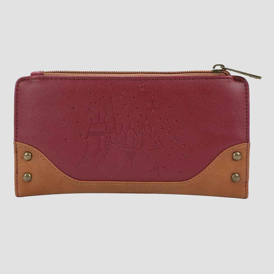 Hogwarts Crest (Harry Potter) Red Faux Leather Bi-Fold Wallet