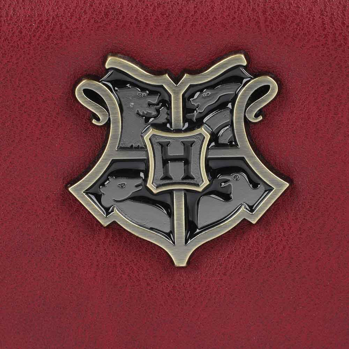 Hogwarts Crest (Harry Potter) Red Faux Leather Bi-Fold Wallet