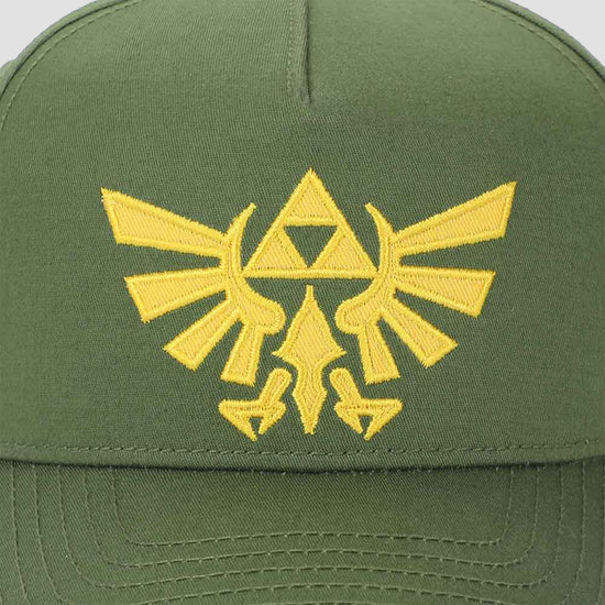 Hyrule Crest (Legend of Zelda) Green Embroidered Precurve Hat