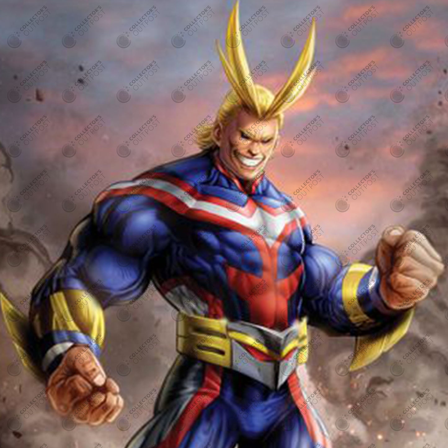 “I Am Here” All Might (My Hero Academia) Art Print By Dominic Glover