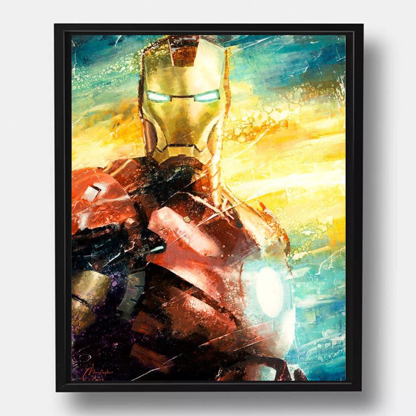 I am Iron Man Art Print by Christopher Clark