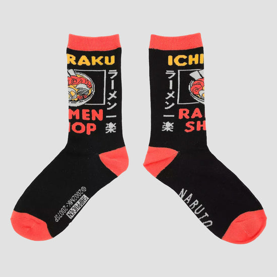 Load image into Gallery viewer, Ichiraku Ramen (Naruto Shippuden) Crew Socks 5 Pair Set
