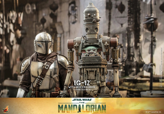 *Pre-Order* IG-12 & Grogu (With Accessories Edition) Star Wars: The Mandalorian 1:6 Hot Toys Figure Set