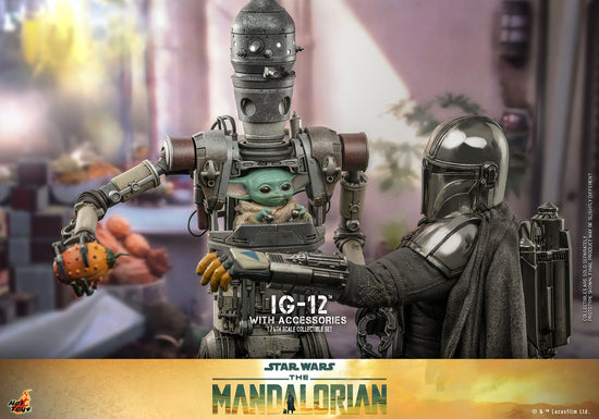 *Pre-Order* IG-12 & Grogu (With Accessories Edition) Star Wars: The Mandalorian 1:6 Hot Toys Figure Set