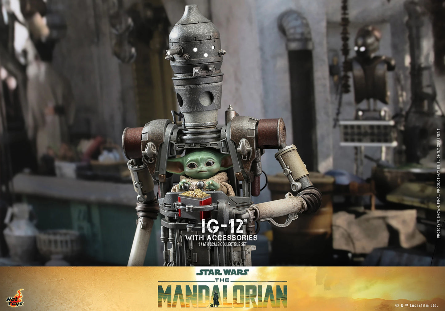 *Pre-Order* IG-12 & Grogu (With Accessories Edition) Star Wars: The Mandalorian 1:6 Hot Toys Figure Set