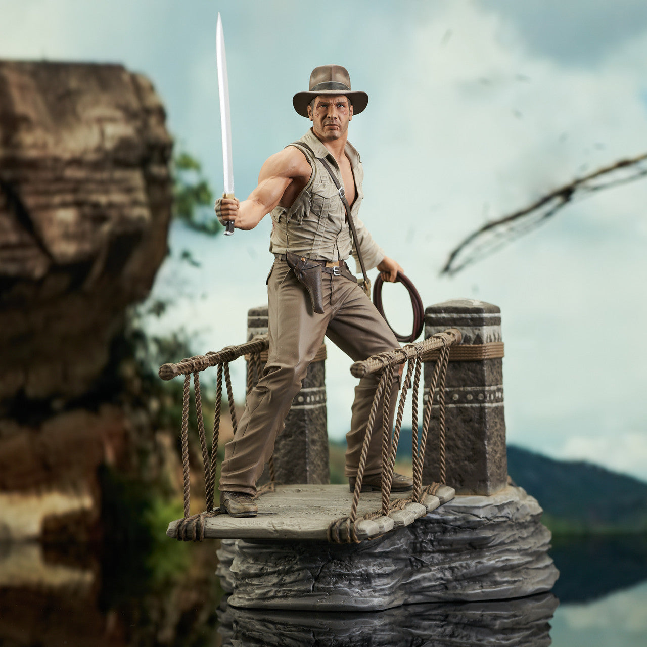 Indiana Jones "Bridge Escape" Gallery Statue