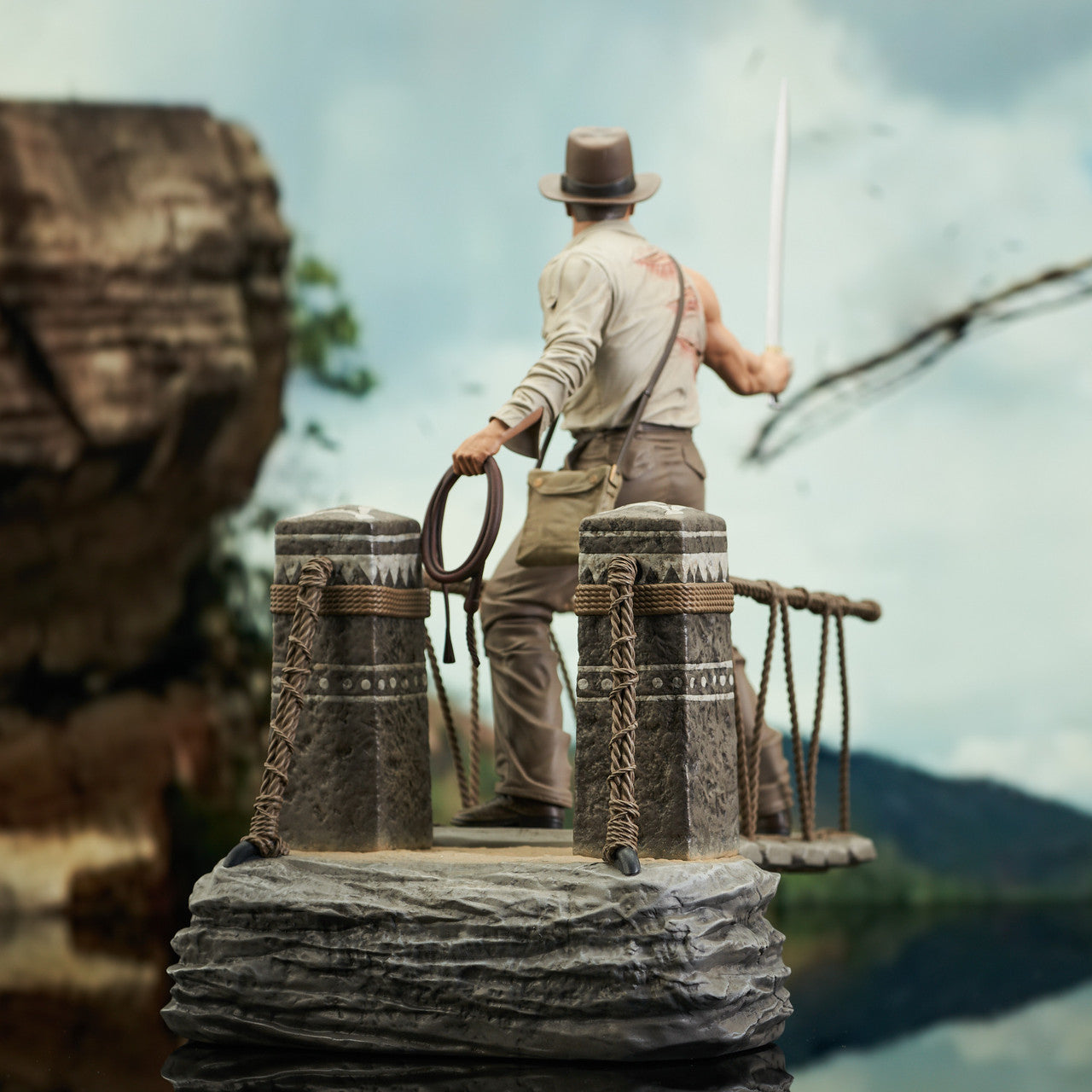 Indiana Jones "Bridge Escape" Gallery Statue