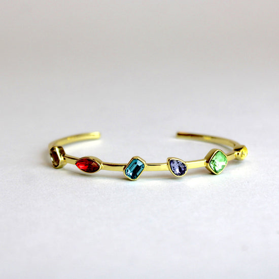 Infinity Stones (Marvel) Gold Plated Crystal Bangle Bracelet