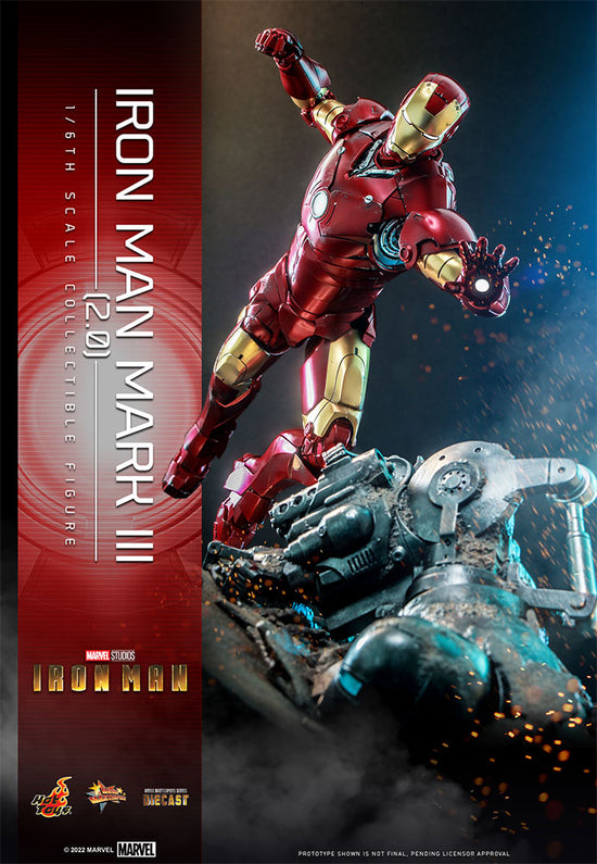 Load image into Gallery viewer, *Pre-Order* Iron Man Mark III (2.0) Collector Edition Marvel 1:6 Diecast Figure by Hot Toys
