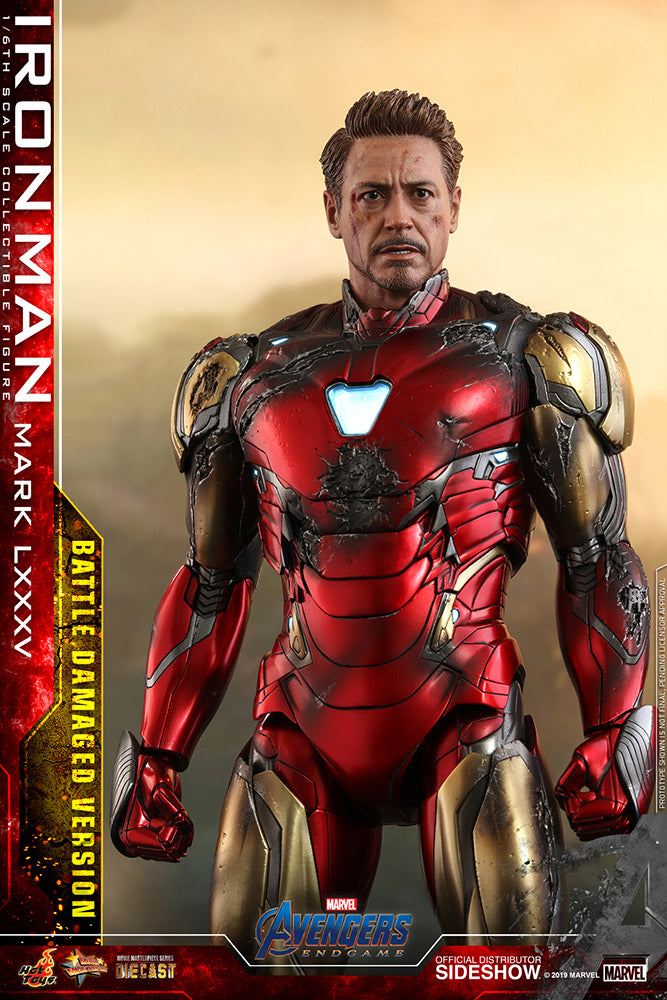 Iron Man Mark LXXXV (Battle Damaged Version) Special Edition 1/6 Scale Figure by Hot Toy