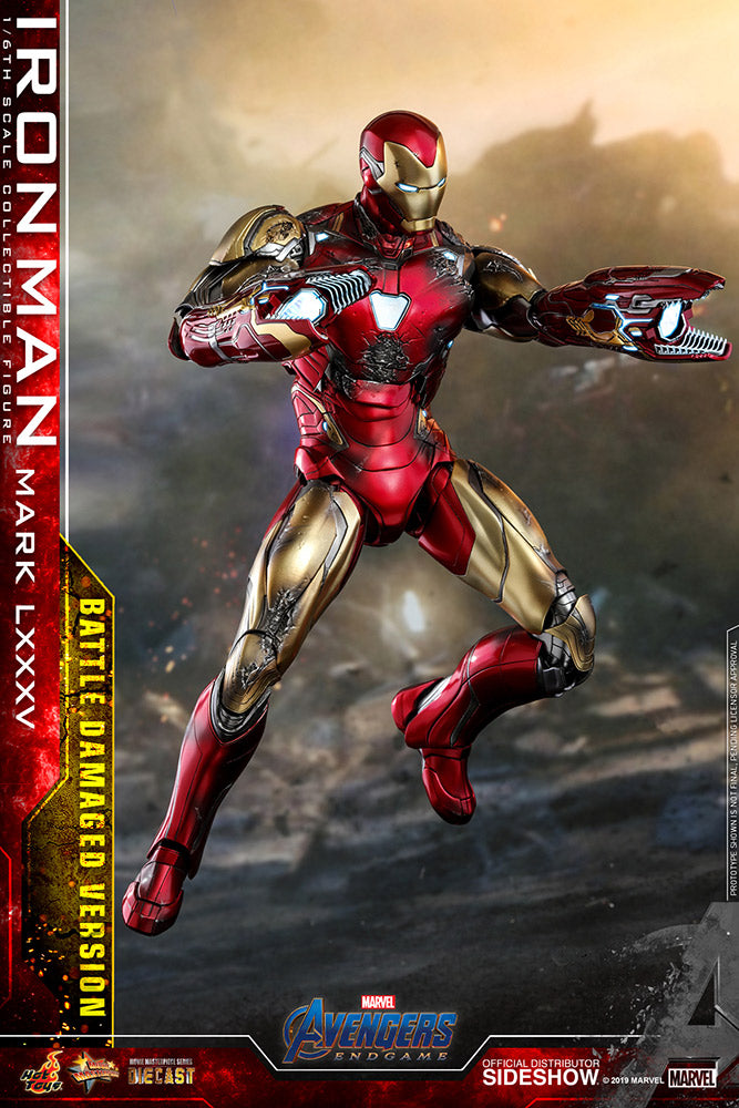 Iron Man Mark LXXXV (Battle Damaged Version) Special Edition 1/6 Scale Figure by Hot Toy