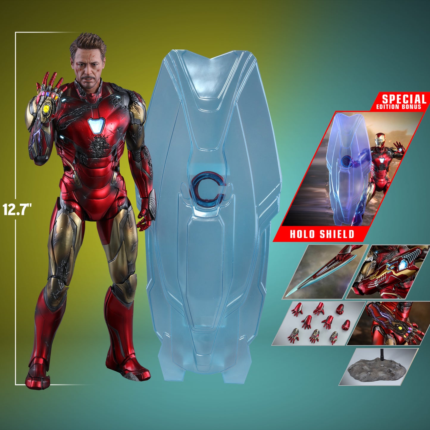 Iron Man Mark LXXXV (Battle Damaged Version) Special Edition 1/6 Scale Figure by Hot Toy