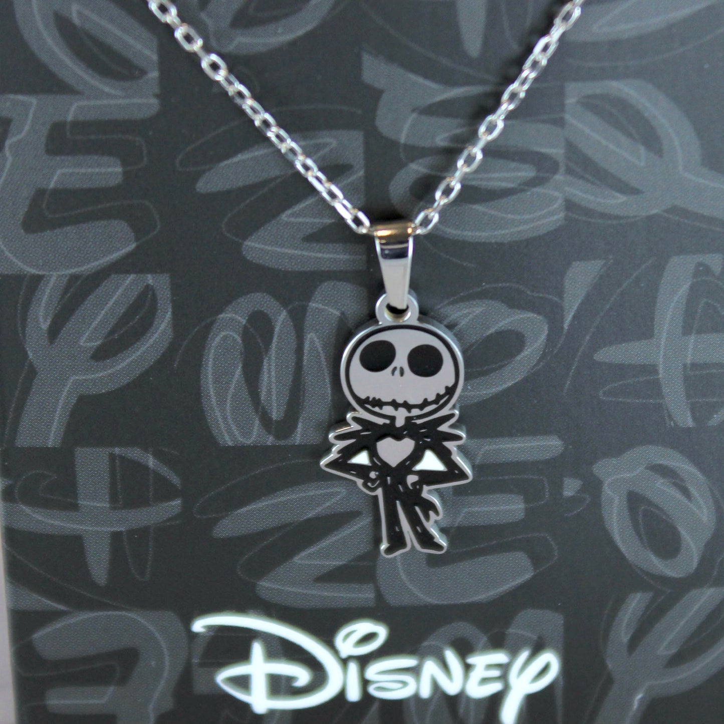 Jack Skellington and Sally Necklace | Jack And Sally Heart Pendant Necklace  | CubeBik