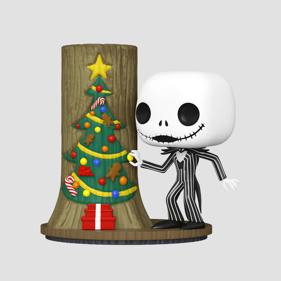 Load image into Gallery viewer, Jack Skellington with Christmas Door (The Nightmare Before Christmas) Deluxe Funko Pop!
