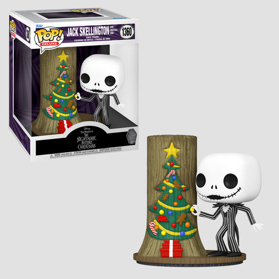 Load image into Gallery viewer, Jack Skellington with Christmas Door (The Nightmare Before Christmas) Deluxe Funko Pop!

