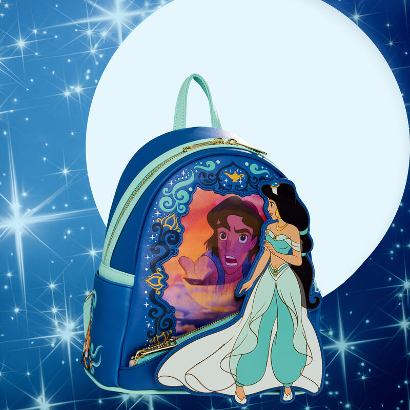 Jasmin and Aladdin Lenticular Dinsey Mini Backpack by Loungefly