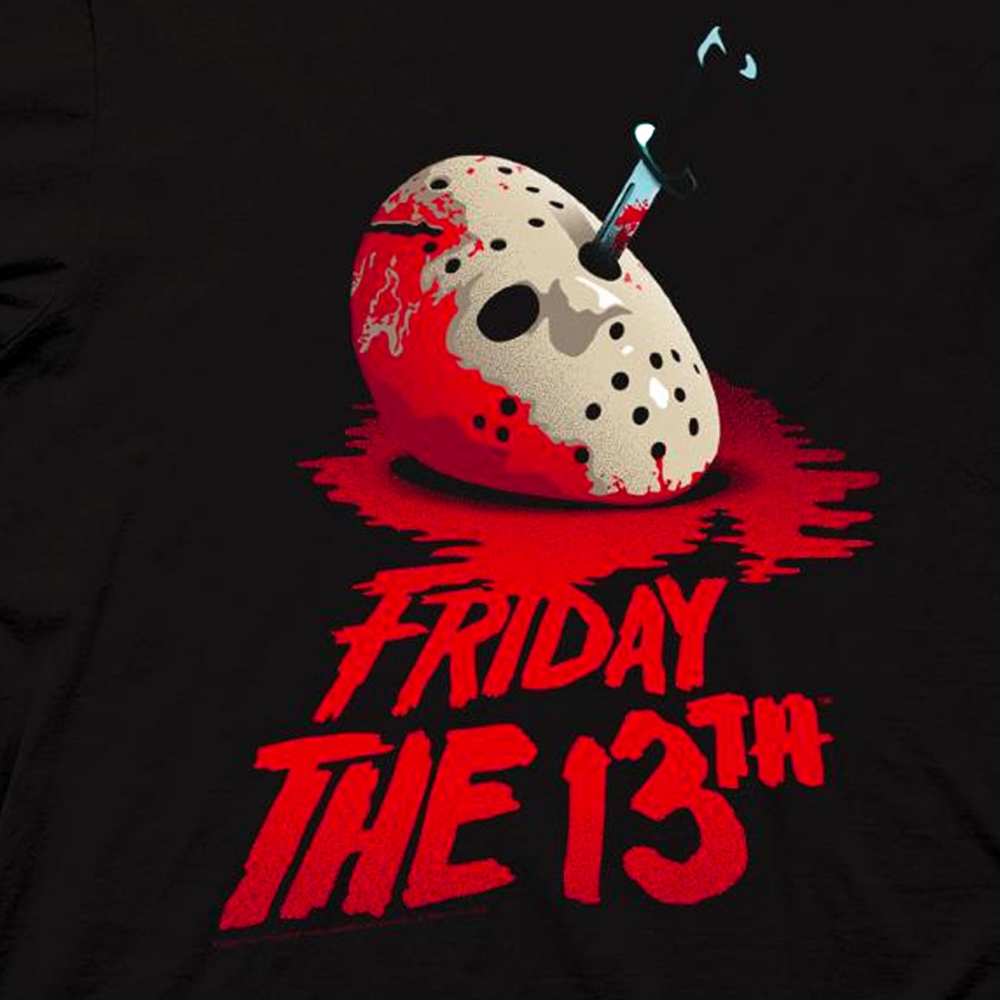 Jason Knife in Mask (Friday the 13th) Black Unisex Shirt