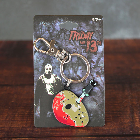 Jason Voorhees Knife in Mask (Friday the 13th) Enamel Keychain