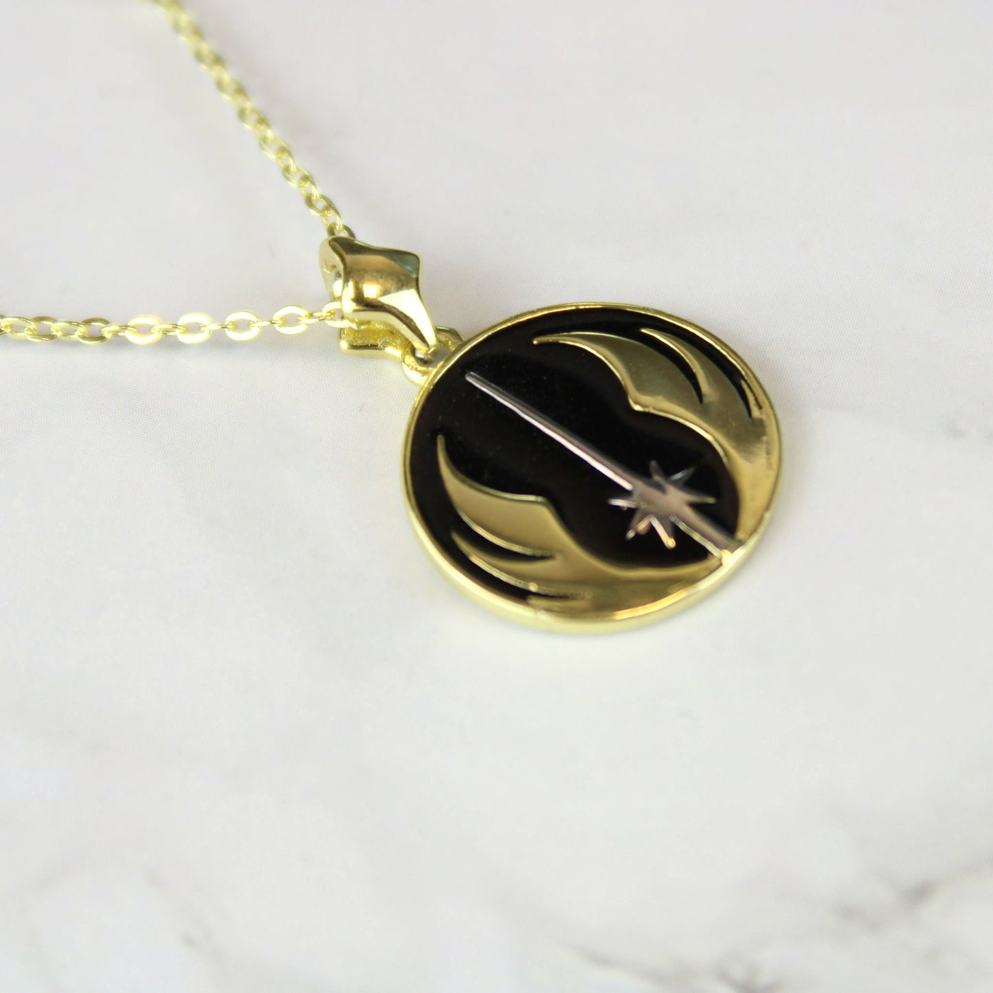 Load image into Gallery viewer, Jedi Order (Star Wars) Precious Metal Necklace
