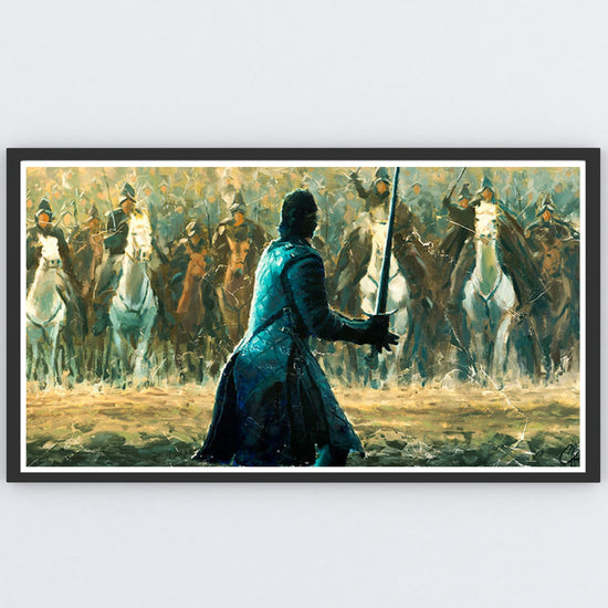 Jon Snow Game of Thrones Battle of the Bastards Art Print