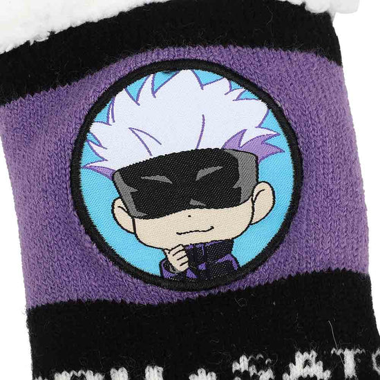 Jujutsu Kaisen Chibi Gojo Satoru Women's Sherpa Slipper Socks