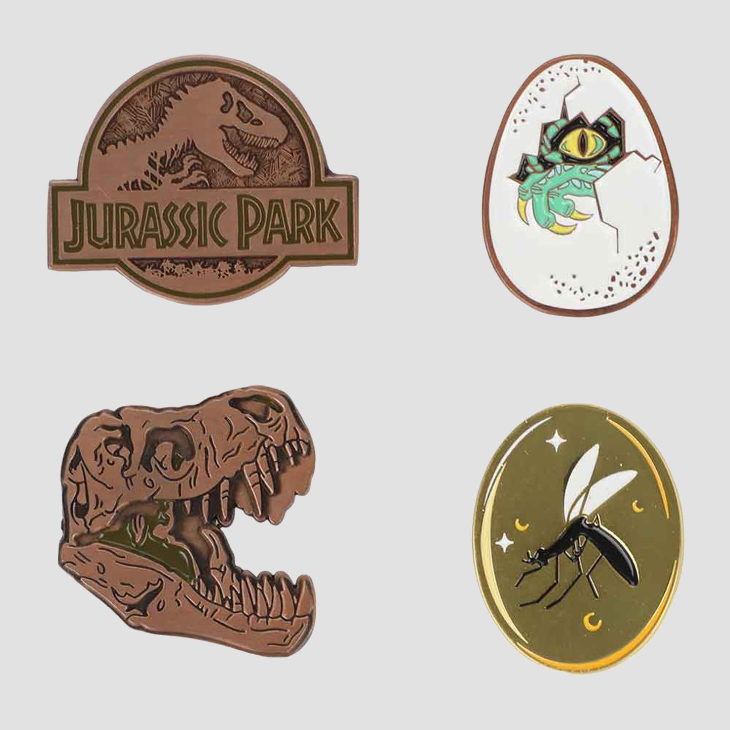 Jurassic Park Enamel Pin Set