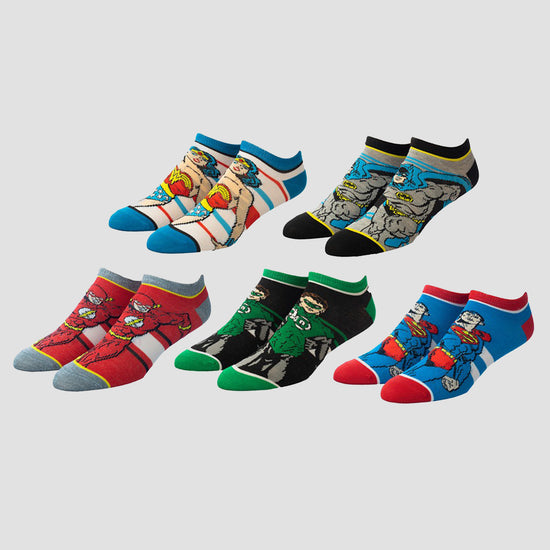 Justice League Juniors Ankle Socks 5 Pack