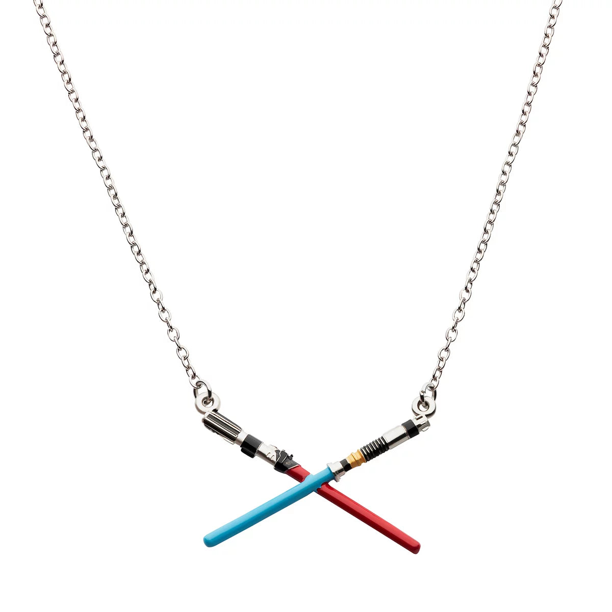 Kenobi and Vader Crossed Lightsabers (Star Wars: Obi-Wan Kenobi) Pendant Necklace