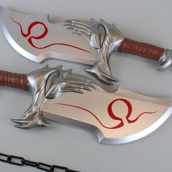 Load image into Gallery viewer, Kratos Blades of Chaos (God of War) Foam Prop Replica
