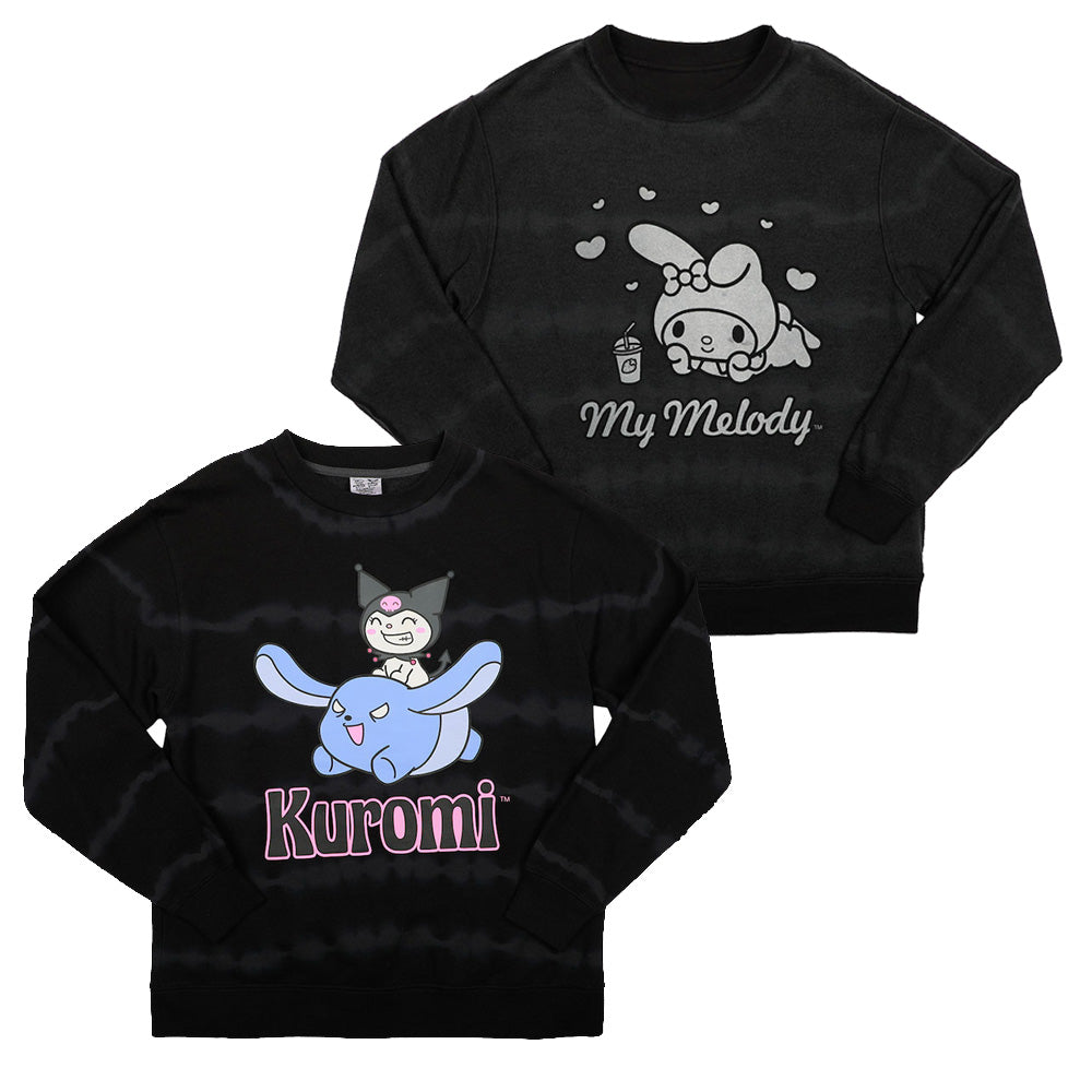 Melokuro (my melody x selling kuromi) sanrio pullover collared sweater 3L~4L