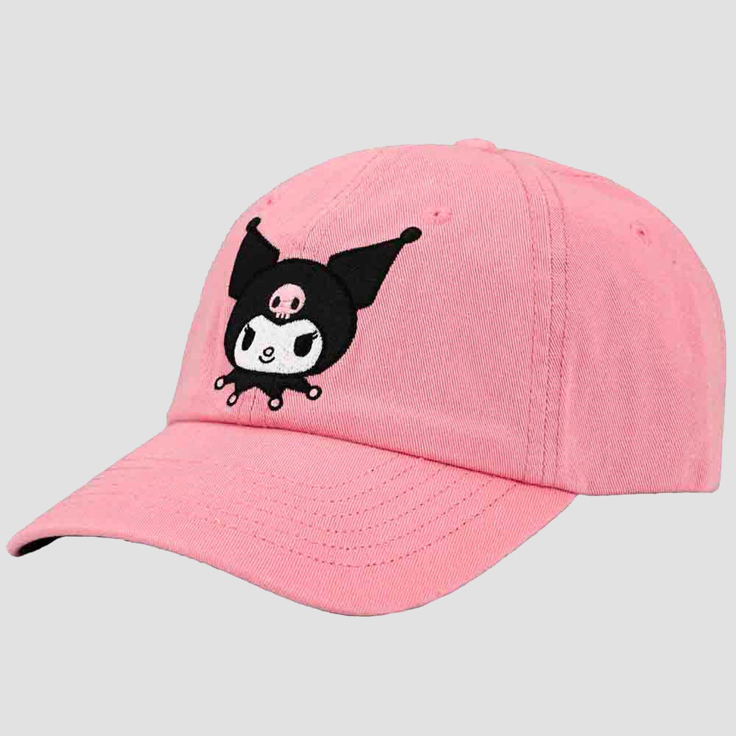 https://mycollectorsoutpost.com/cdn/shop/files/kuromi-hello-kitty-friends-pastel-pink-embroidered-hat4_1445x.jpg?v=1703090561