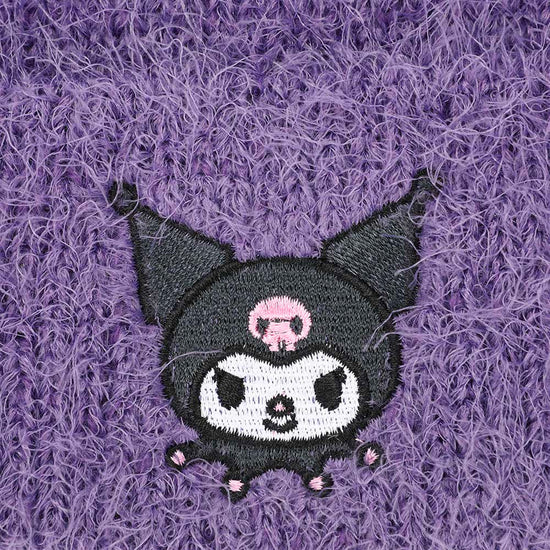 Kuromi Sanrio Soft & Fuzzy Cuff Beanie Hat