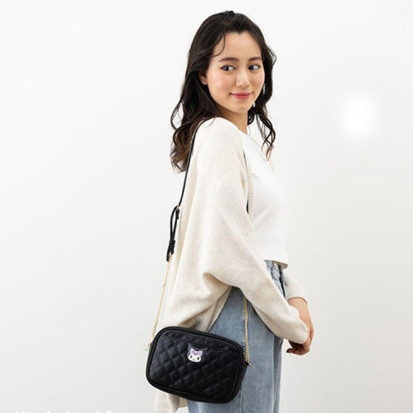 Kuromi Quilited Crossbody Sanrio Bag