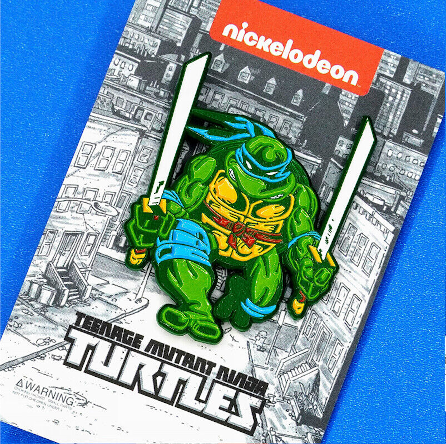 Load image into Gallery viewer, Leonardo (Teenage Mutant Ninja Turtles) Comic Era Enamel Pin
