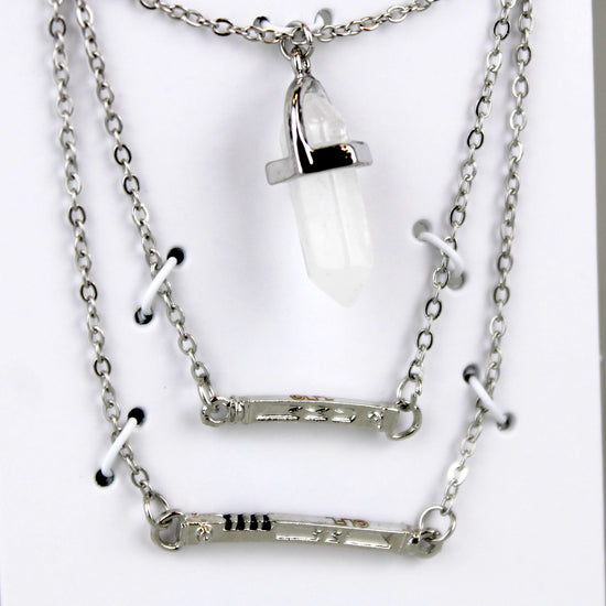 Lightsabers & Kyber Crystal (Star Wars: Ahsoka) Tiered Necklace
