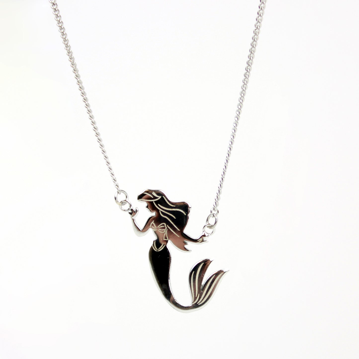 Little Mermaid Ariel Silhouette Necklace