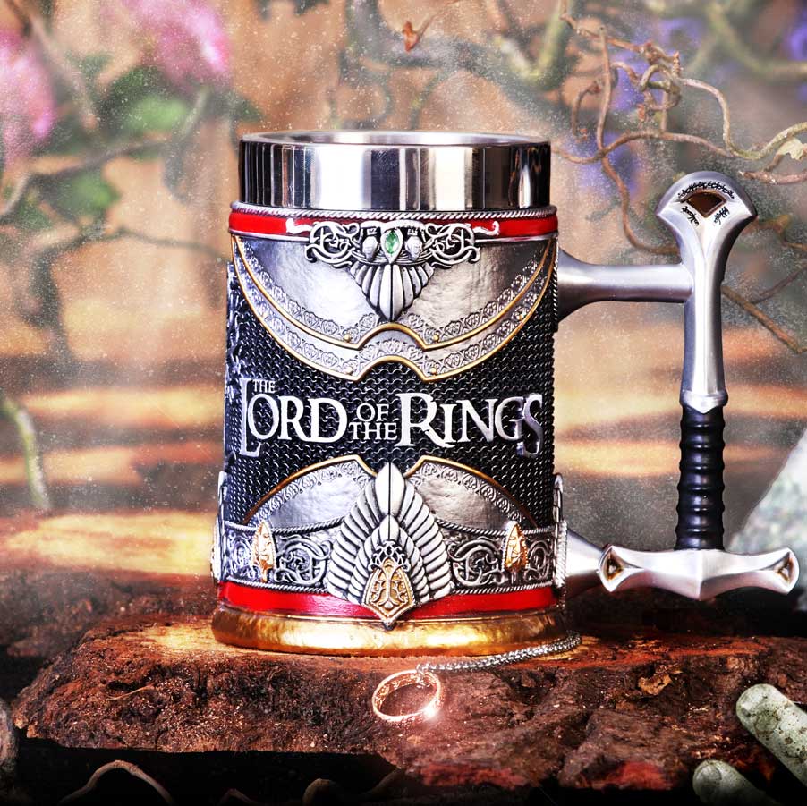 Lord of the Rings Aragorn Sculpted Stainless Steel Tankard