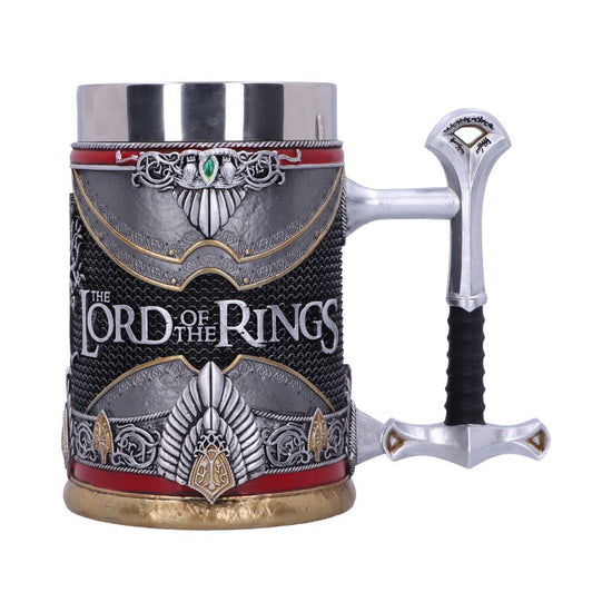 Lord of the Rings Aragorn Crown of Gondor Sculpted Stainless Steel Tankard