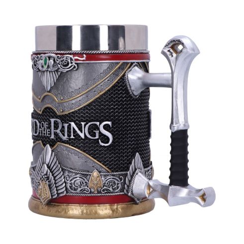 Lord of the Rings Aragorn Sculpted Stainless Steel Tankard