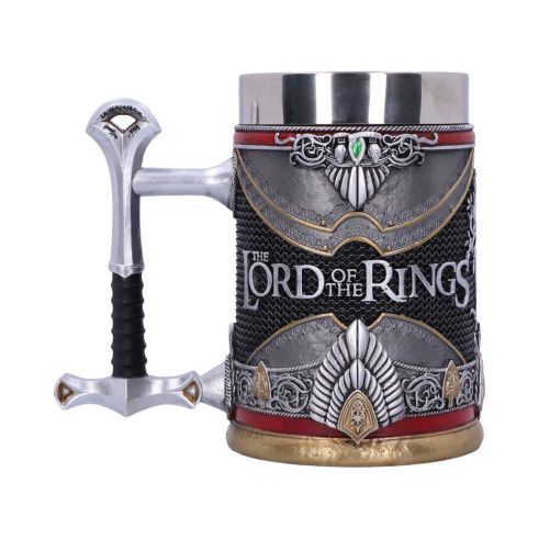 Lord of the Rings Aragorn Sculpted Stainless Steel Tankard